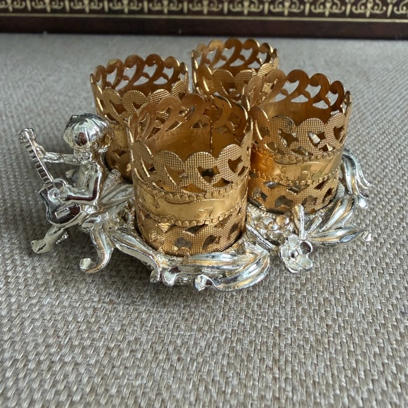 VTG Sam Fink SF Boy with Guitar Filigree 4 Lipstick Holder - Picture 3 of 10